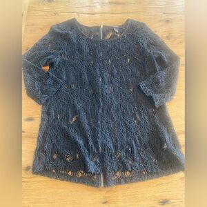 Forever 21 Black Lace Tunic‎